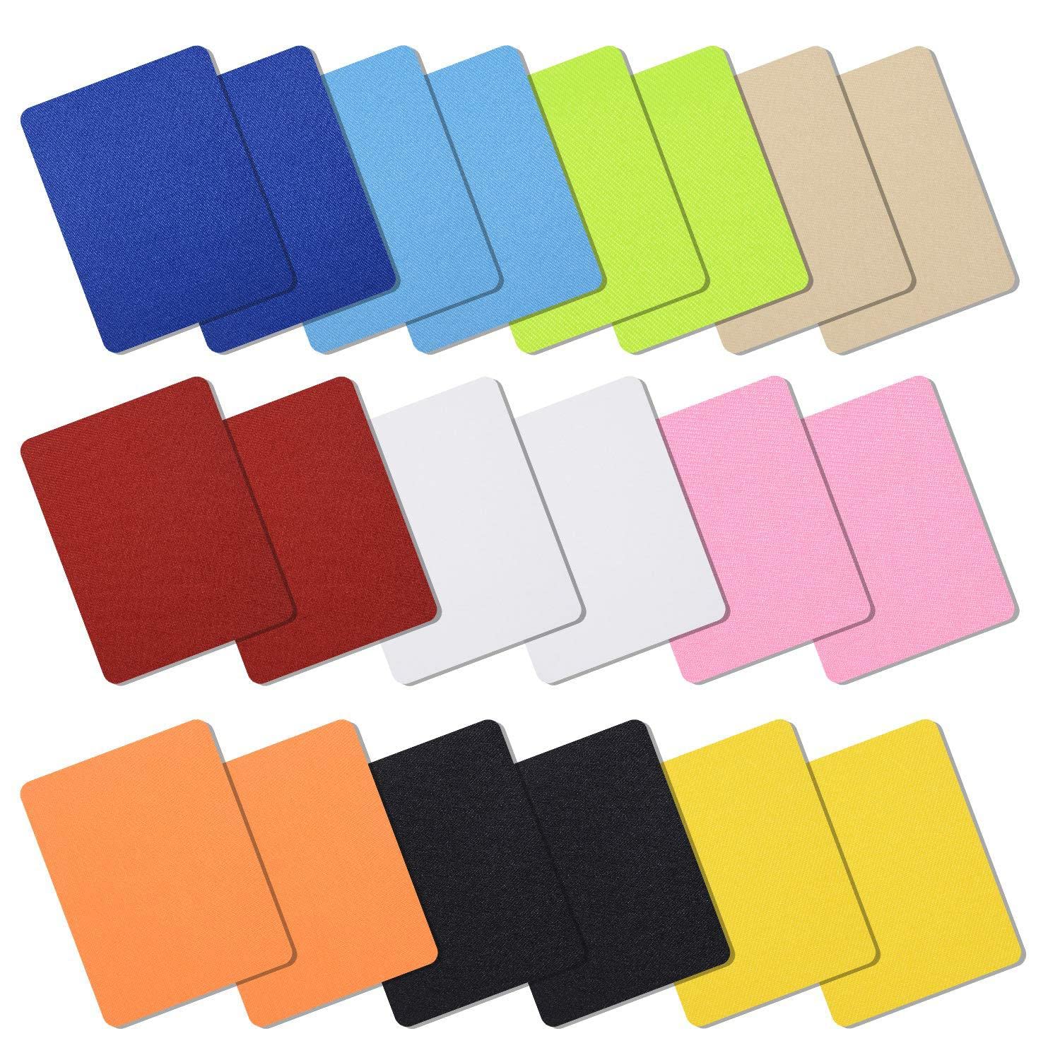 Verilux Cloth Sticker Iron on Patches for Clothing,20 pcs Colorful Patches Pure Color Applique Patches,3.8 by 5 for Each Verilux Cloth Sticker Iron on Patches for Clothing,20 pcs Colorful Patches Pure Color Applique Patches,3.8 by 5 for Each